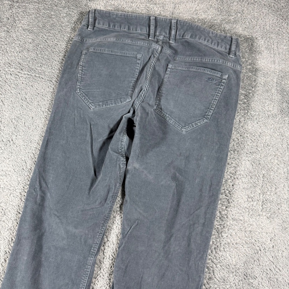Stio Rivet Corduroy Pants Mens 34x29 Straight Leg 5-Pocket Blue Outdoors - Picture 6 of 9